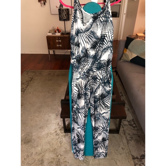 Buddha Wear Other - A Palm Print Buddha Wear Play Suit/ Romper Sz Med